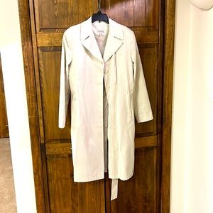Anne Kline 2 lined button down belted lined trench coat  from Saks